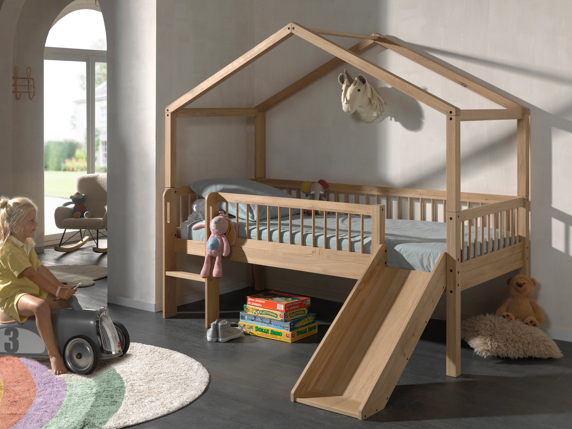 מיטת מגלשה פורסט אלון