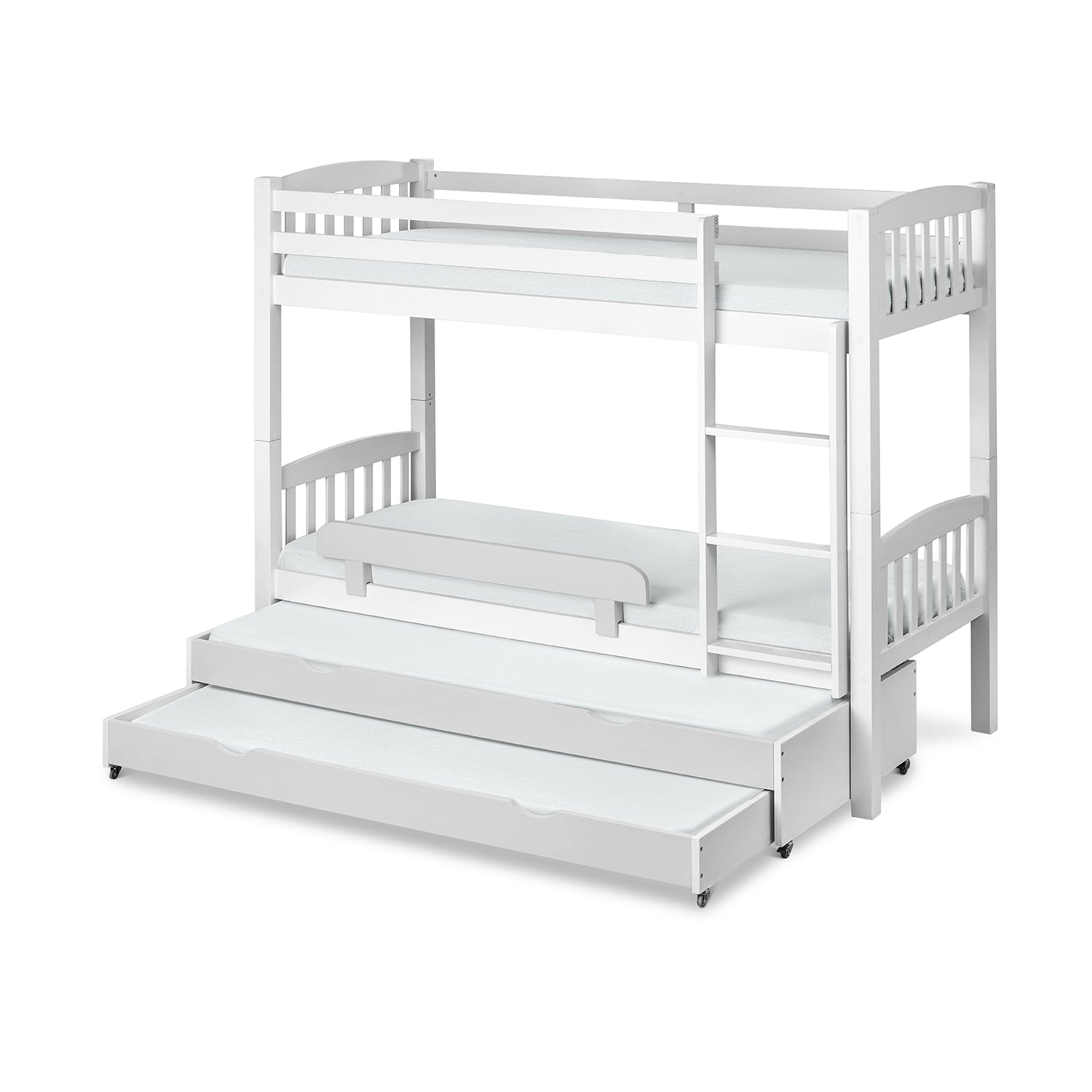 מיטת קומותיים טריו לבנה