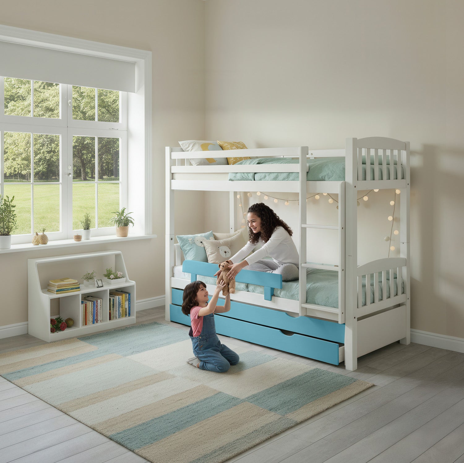 מיטת קומותיים טריו לבנה