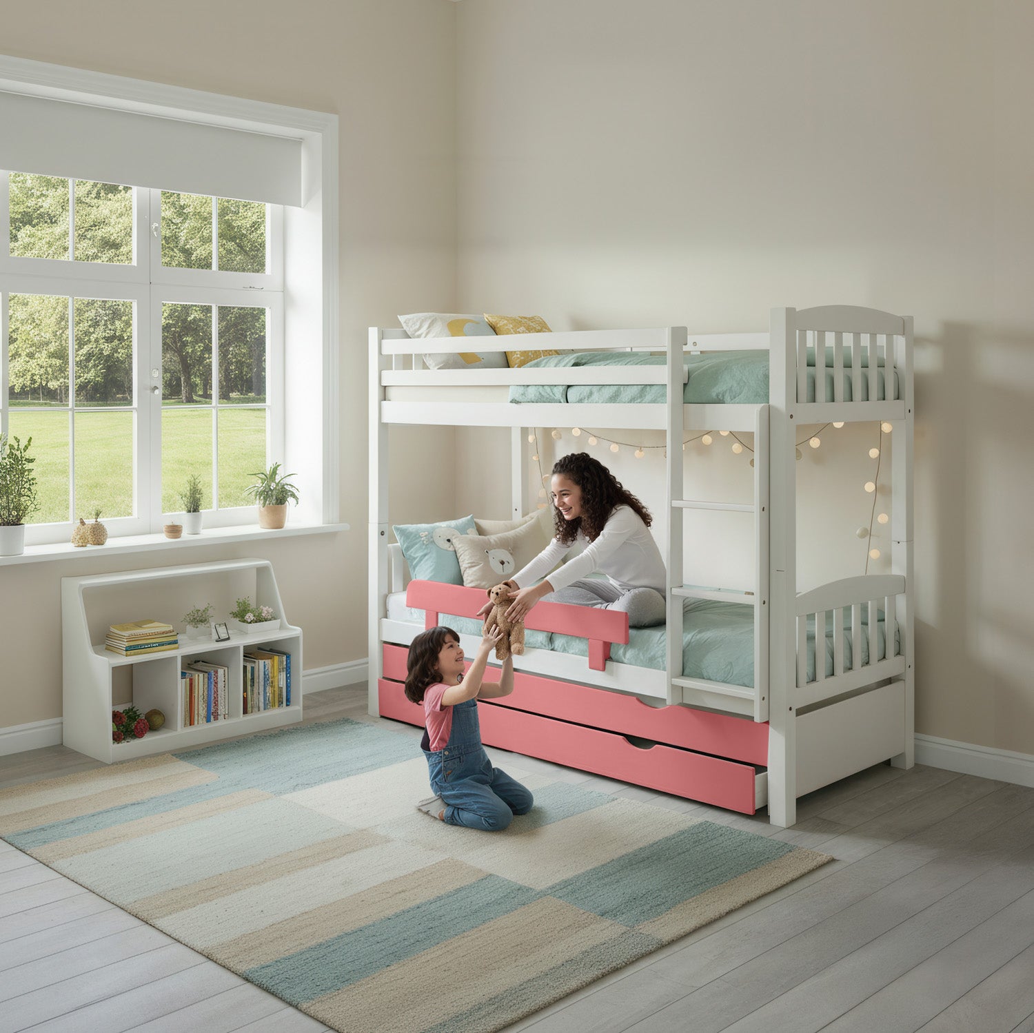 מיטת קומותיים טריו לבנה