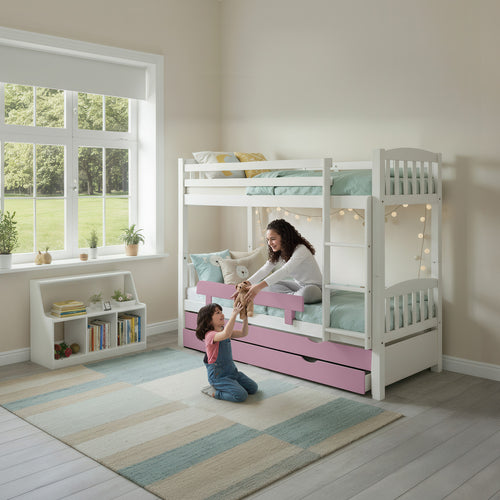 מיטת קומותיים טריו לבנה