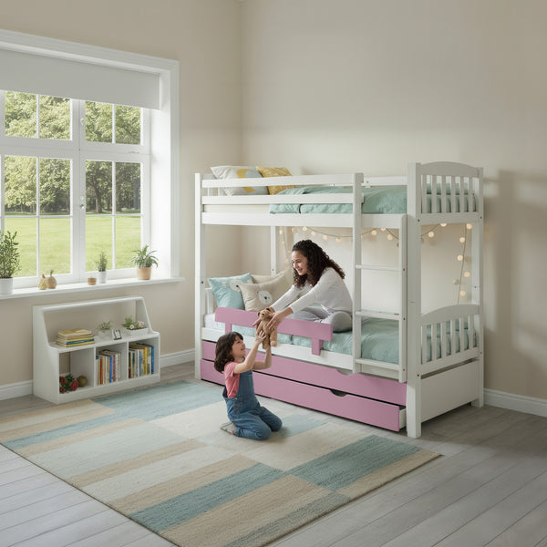 מיטת קומותיים טריו לבנה