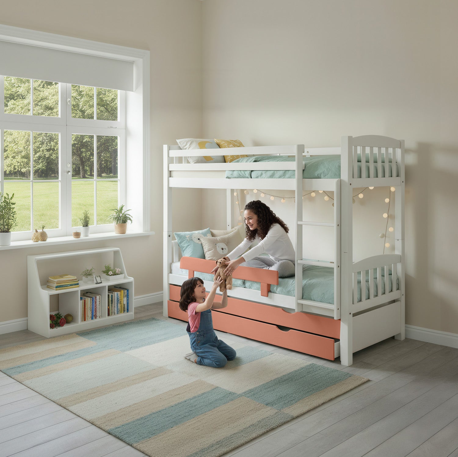 מיטת קומותיים טריו לבנה