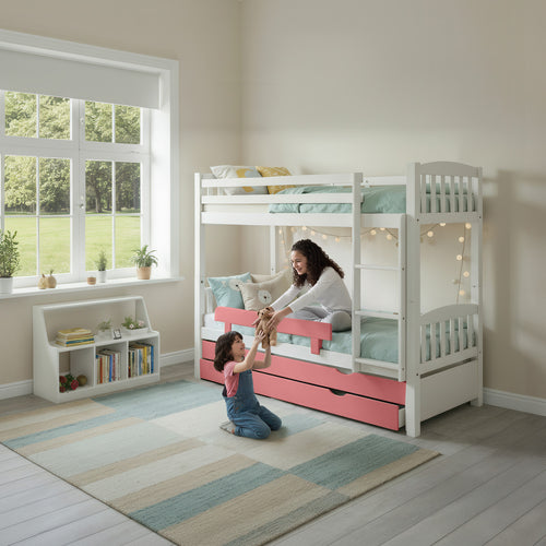 מיטת קומותיים טריו לבנה