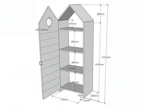 ארון קאסמי ורוד עתיק
